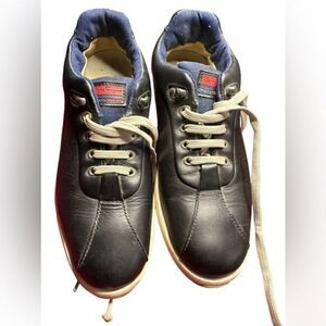 Rare Salvatore Ferragamo black leather sneakers women’s size 8. GUC